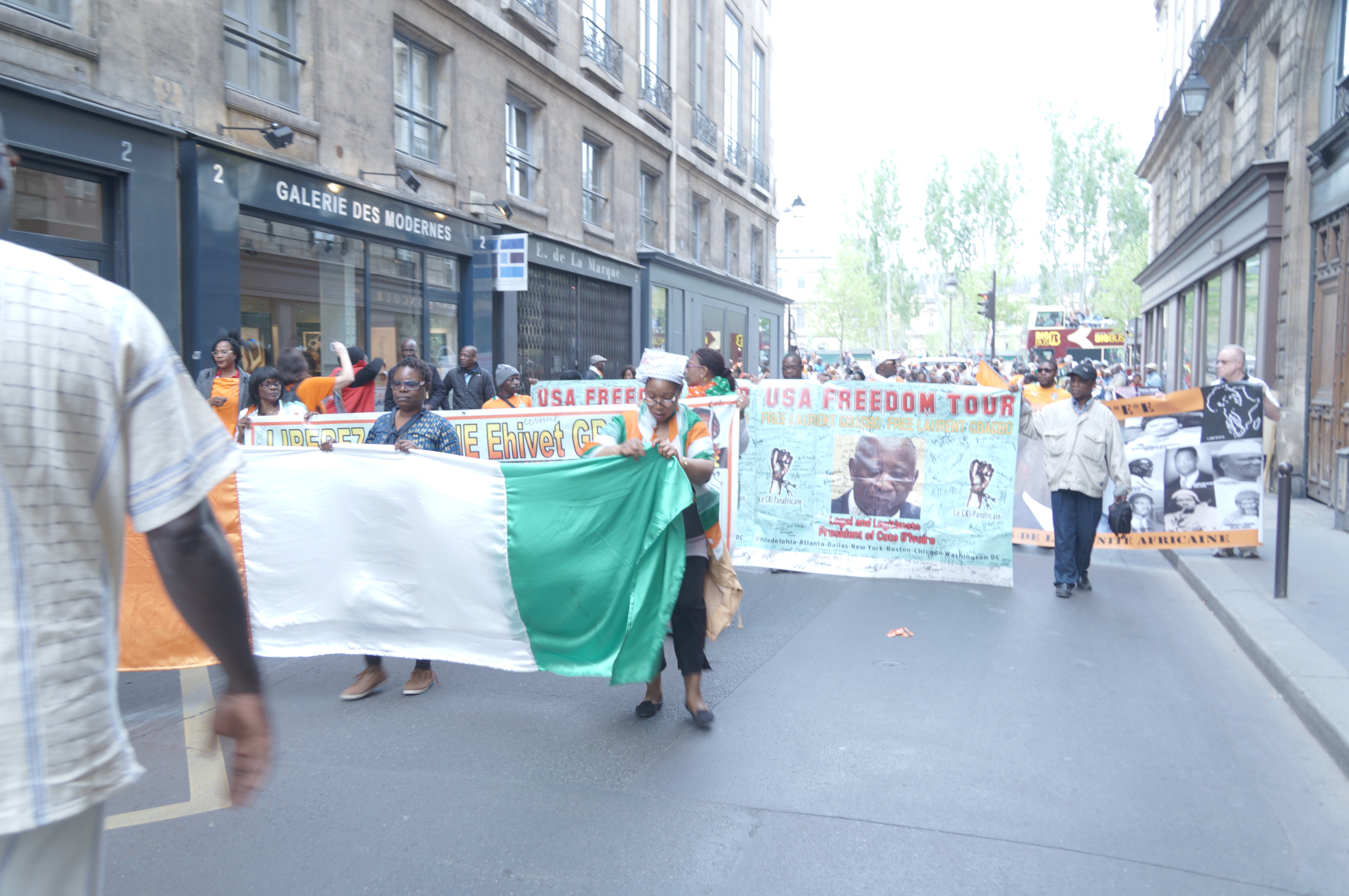 Marche Européenne : Démonstration de force des Ivoiriens et Africain dans les rues de Paris